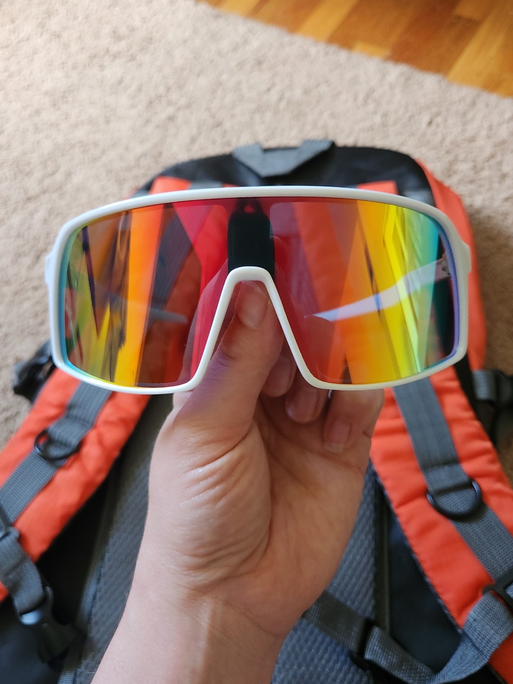 Dunkin Limited Edition orange Backpack Lightweight Collectible + Sunglasses! New - Picture 6 of 10
